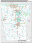 Fayetteville-Springdale-Rogers Wall Map Premium Style